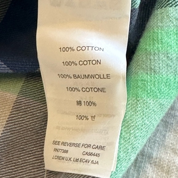 J. Crew | Boyfriend Flannel Button Down in Pacey Plaid, Size 4 - Picture 5 of 9